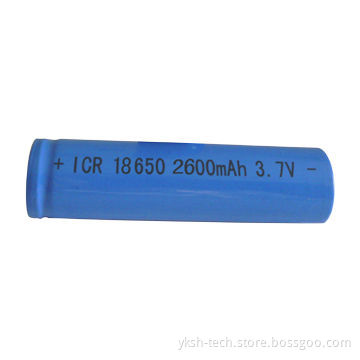 LIR18650 High Capacity Cylindrical Li-ion Battery, 2,600mAh, 3.7V, Rechargeable